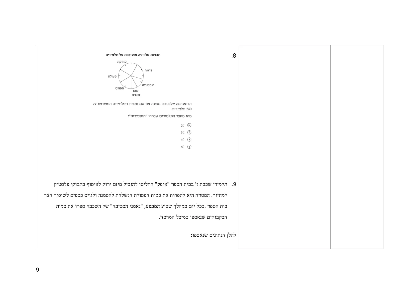 עמוד 9 מתוך המסמך הרשמי — תחום אי וודאות