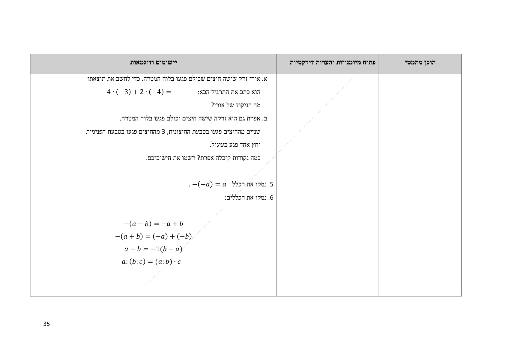 עמוד 35 מתוך המסמך הרשמי — תחום מספרי - כיתה ז