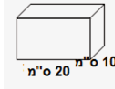 שרטוט תיבה שחלק ממידותיה 10 ס"מ ו-20 ס"מ