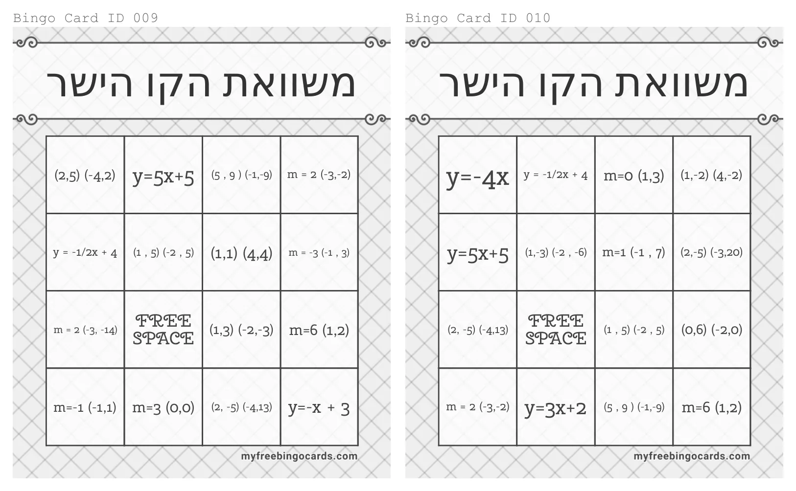 עמוד 7 מתוך 17 — כרטיסיות להגרלה, לוחות בינגו — לוחות