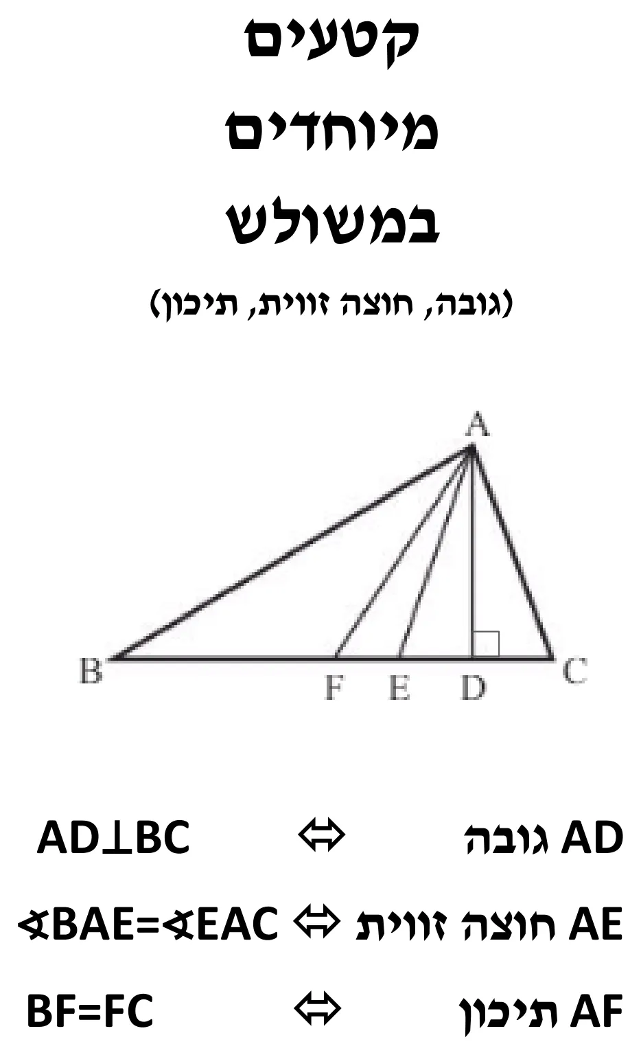 עמוד 1 מתוך 6 — קטעים מיוחדים במשולש